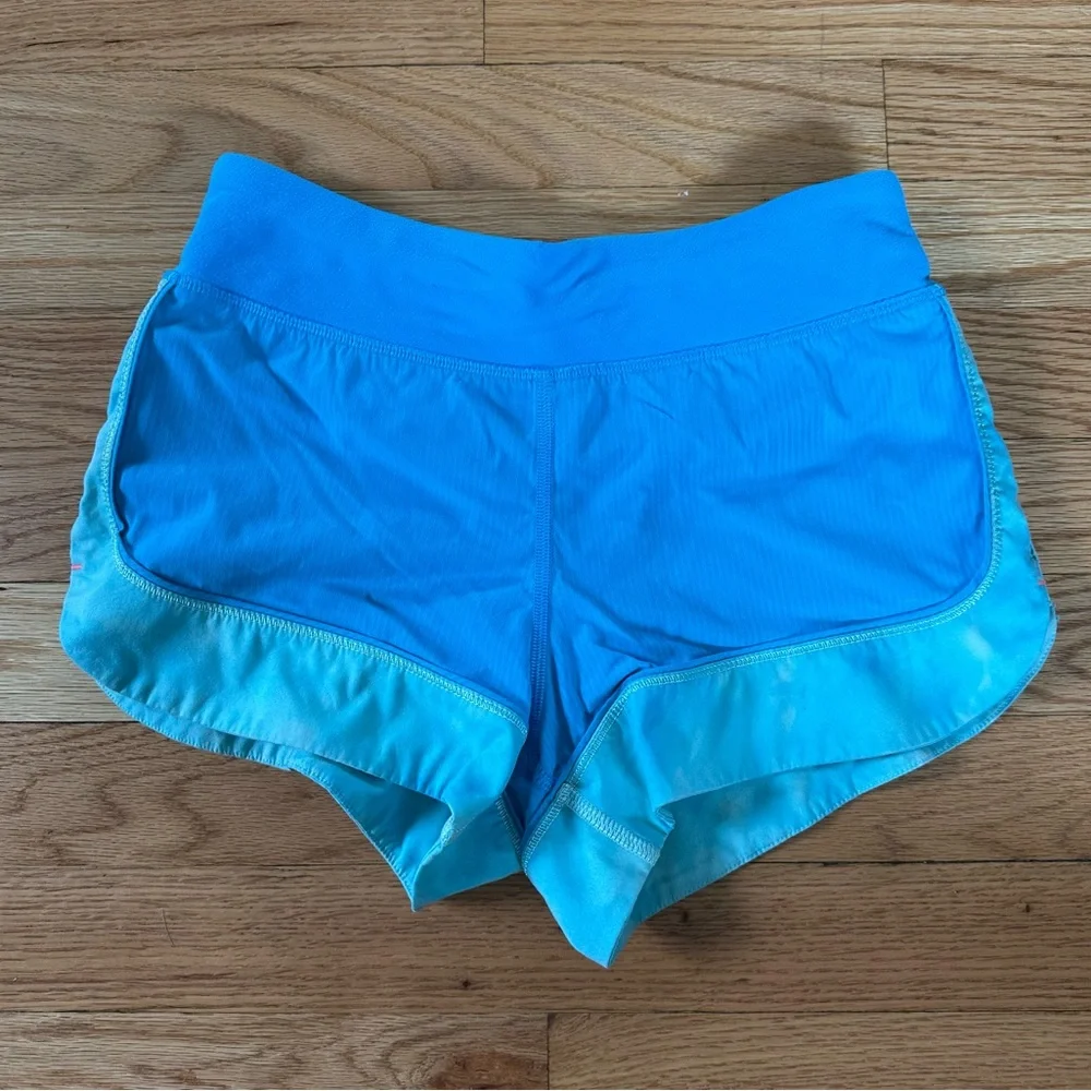 Ivivva by Lululemon Girls Running Shorts Size 10 Blue Lined